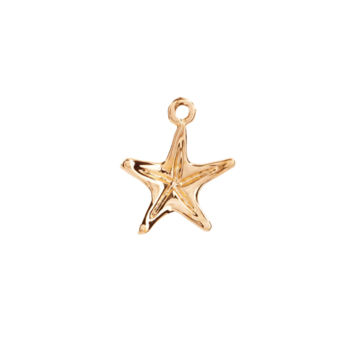 Sea Star charm in 22K gold-plated finish