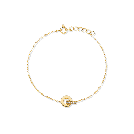 You & Me Gold Bracelet