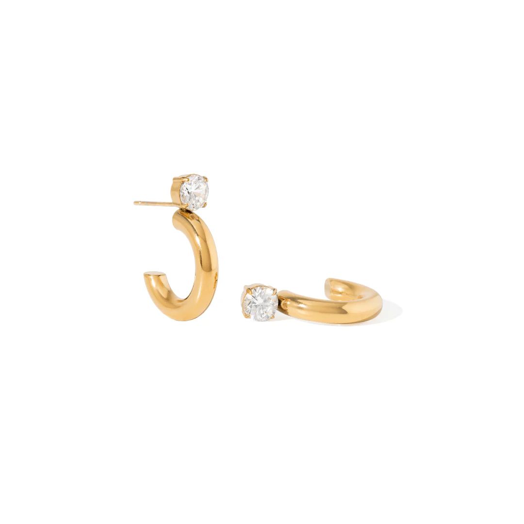 Tiffany Zircon Hoops Earrings