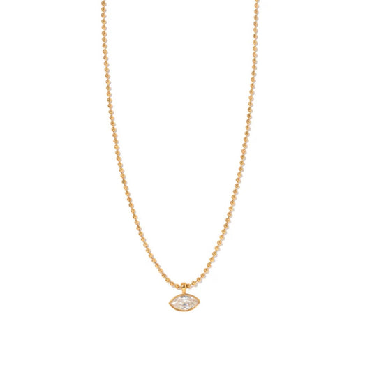 Charlotte Marquise Ball Chain Necklace