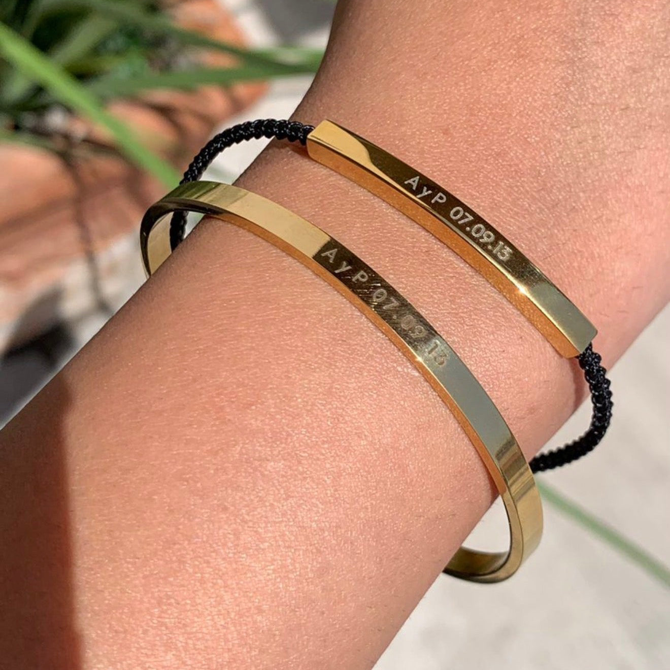 Black + Gold Friendship Bracelet
