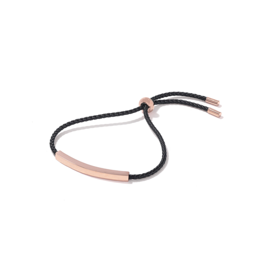 Black + Rosegold Friendship Bracelet