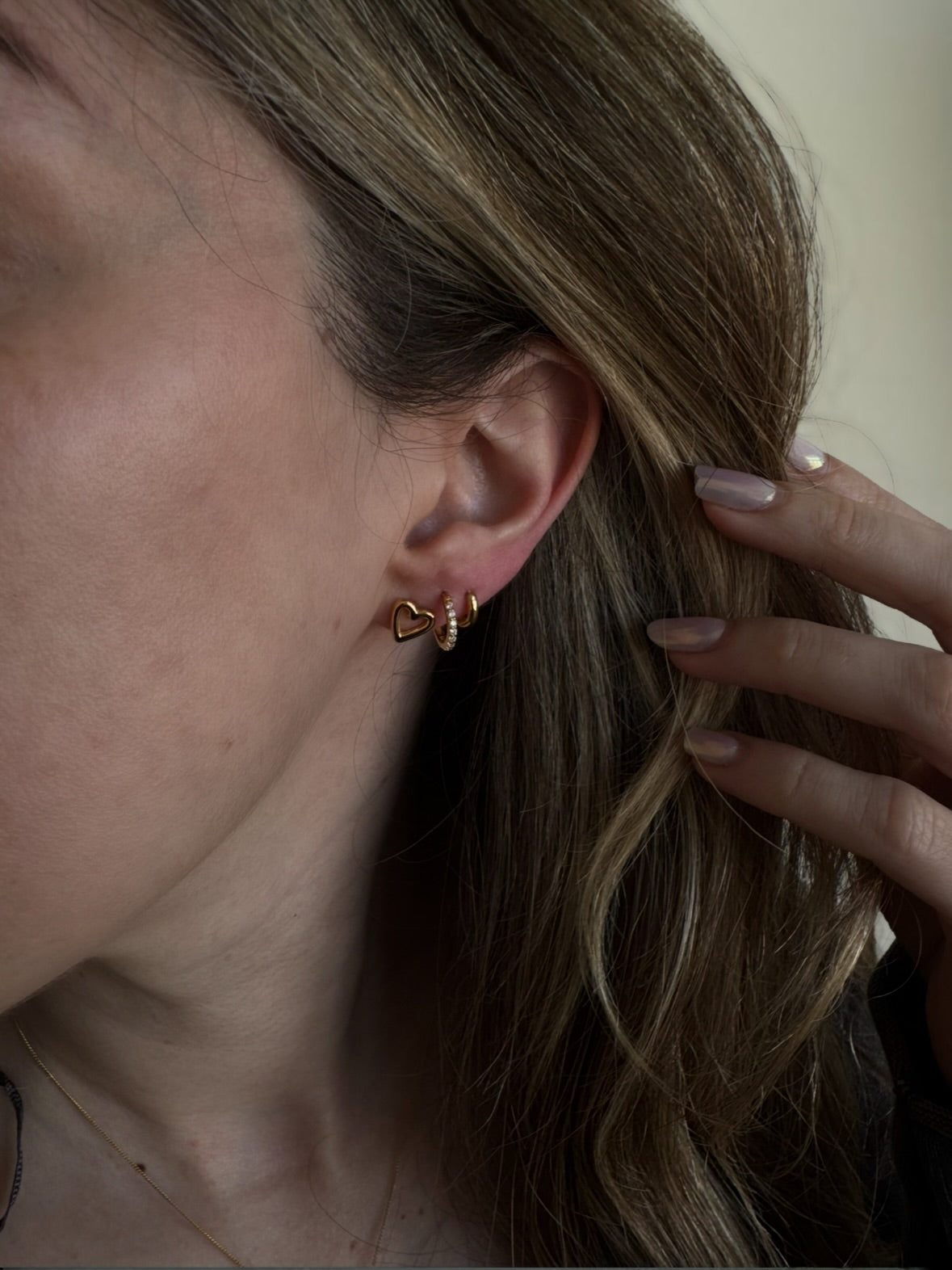 Mini Love Couture Heart Studs
