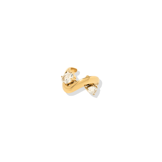 Aurelia Two-Stone Wave Ring