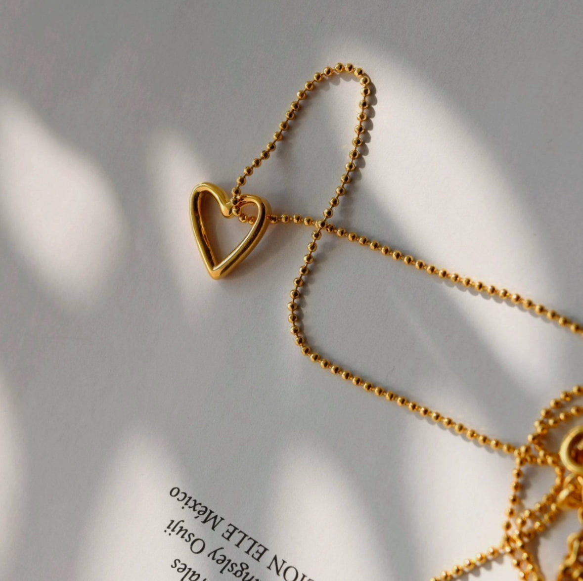 Outlined Heart Necklace