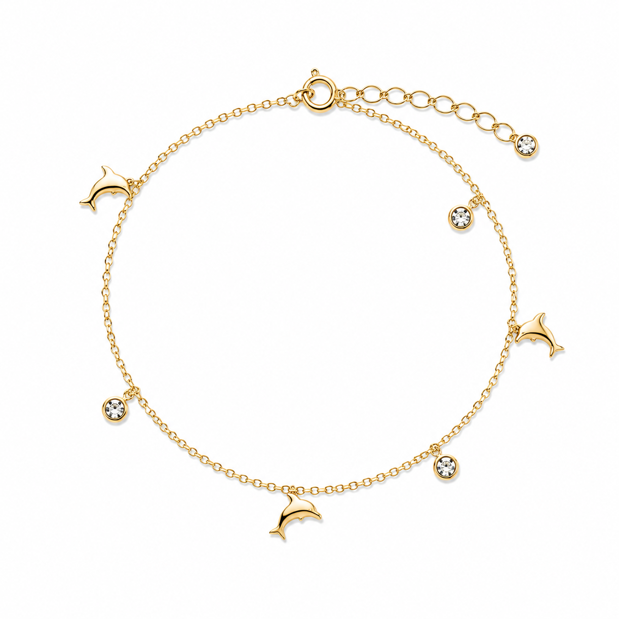 Dolphin Gold Anklet