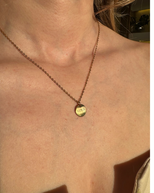 Gold Medal Necklace 15mm