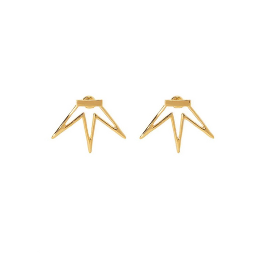 Expertly designed, these  3 SPIKE STUDS offer versatility with their 2-in-1 design. 
Featuring sleek spikes, these studs add a modern edge to any look. Crafted with precision, they provide a stylish and sophisticated touch. Perfect for those seeking a bold and fashion-forward accessory.


Material: 14K gold plated