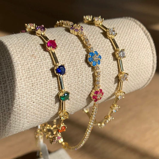 Gold Serena Tennis Bracelet