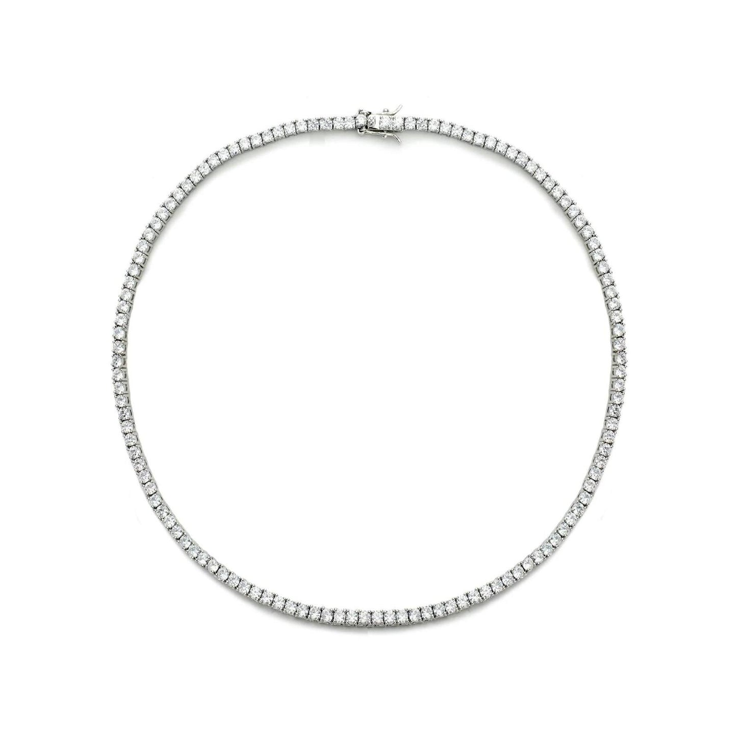 Serena Silver Tennis Necklace