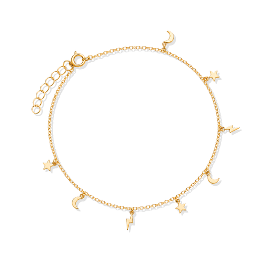 Celestial Charm Gold Anklet