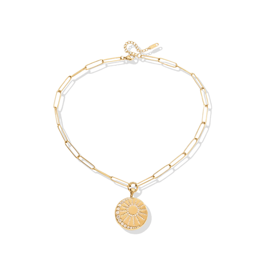 Solara Sun & Moon Medallion Necklace