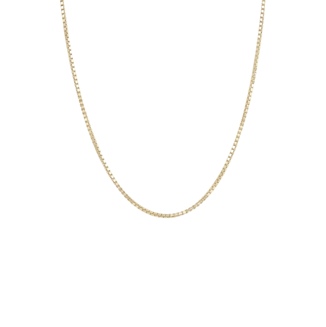 Box Chain Gold Necklace