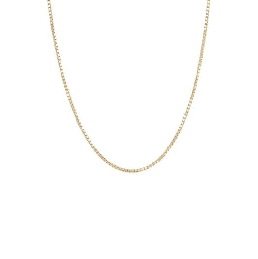 Box Chain Gold Necklace