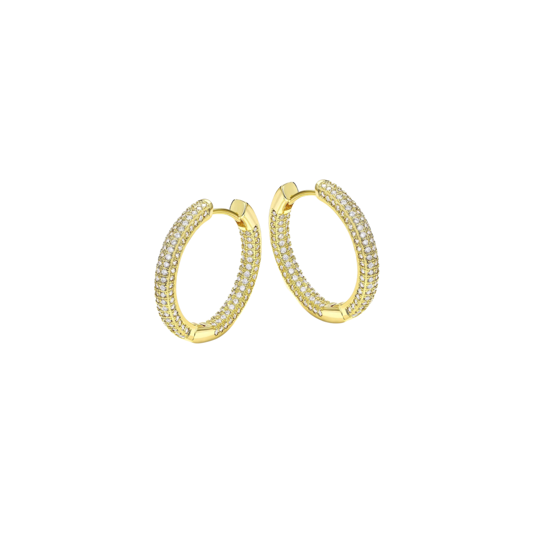 Introducing our Medium Golden Hoops, the perfect addition to any outfit. These hoops feature a sparkling gold finish, adding a touch of glam to your look. Made with high-quality materials, these hoops are durable and long-lasting. Upgrade your style with our Medium Golden Hoops today!


Material: Sterling silver .925 + 18K gold plated

Measurements: .90 x .90 in