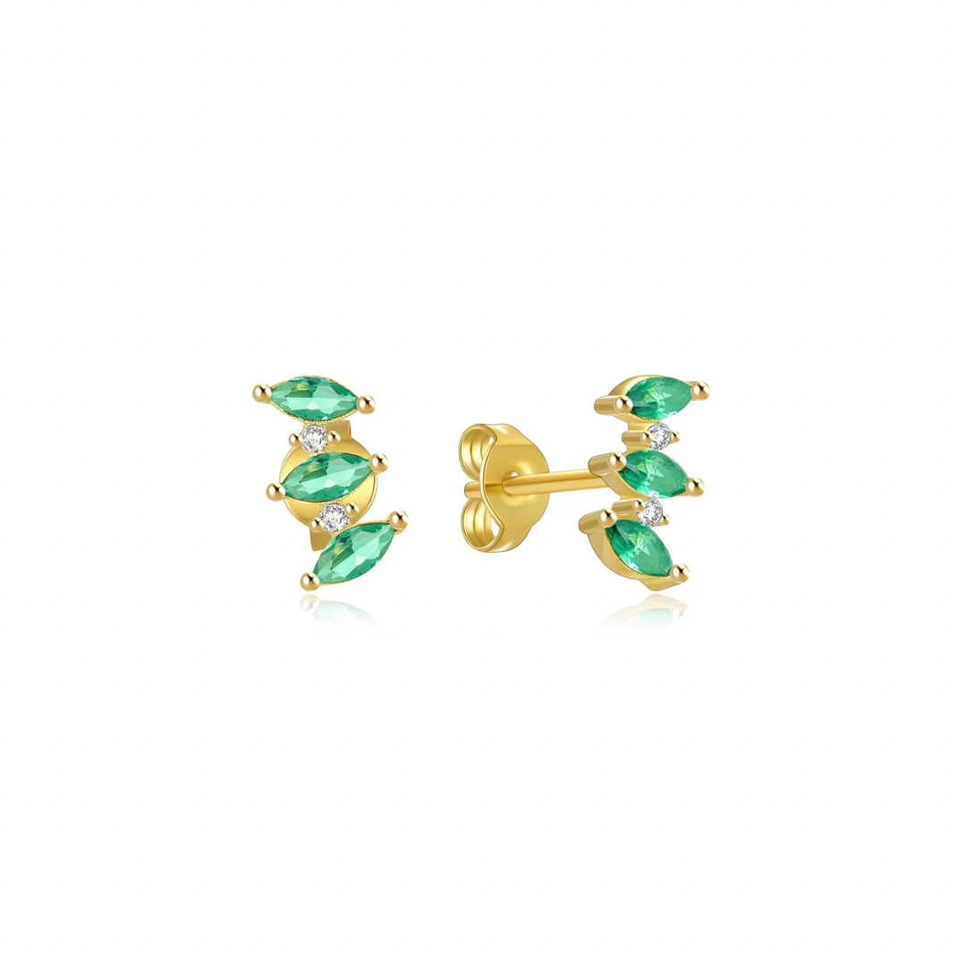 Elevate your style with our TRIPLE GREEN ZIRCONIA STUDS! These stunning studs feature a trio of vibrant green zirconia stones that add a pop of color to any outfit. Make a bold statement and stand out from the crowd with these daring and eye-catching studs.


Material: .925 Sterling Silver + 18K gold plated
Measurements: .35 x .20 in