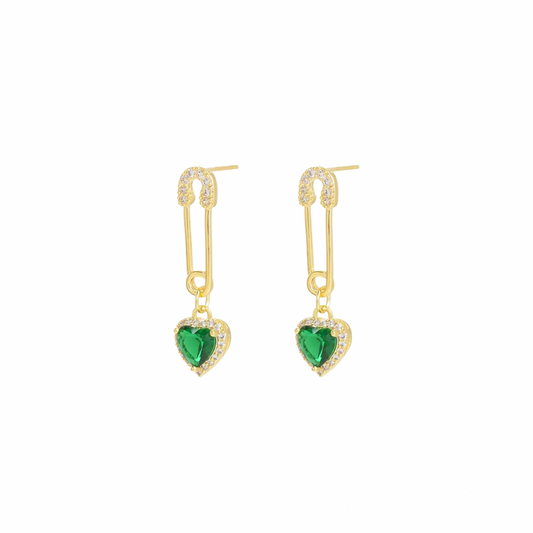 Enhance your outfit with our elegant CLIP GREEN HEART EARRINGS. Featuring beautiful green heart-shaped pendants, these earrings are perfect for adding a touch of sophistication to any look. Made with high-quality materials, they are both stylish and durable. Upgrade your accessory collection with these stunning earrings.

Sparkling with every movement, they make a perfect gift for your loved one or a luxurious treat for yourself.


Material: Brass + 14K gold plated + zircon
Measurements: 1.20 x .30 in