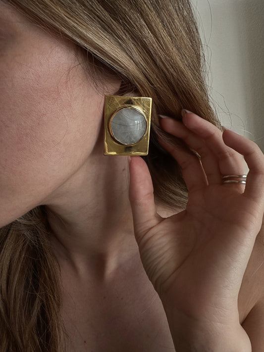 Rose Quartz Earrings | Soft Pink Summer Gemstones