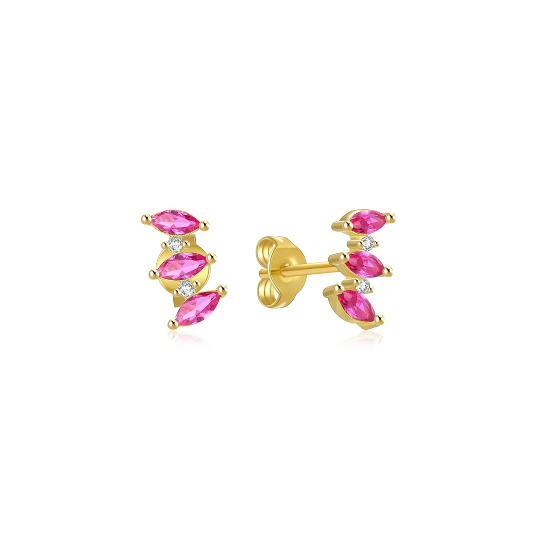 Add some sparkle to your outfit with these Triple Pink Zirconia Studs! With three shimmering stones, these studs are perfect for any occasion. Bring a touch of fun and playfulness to your look!


Material: .925 Sterling Silver + 18K gold plated
Measurements : 35 x .20 in