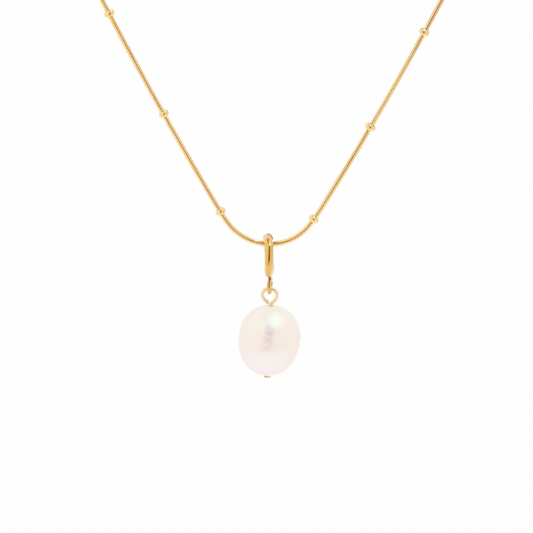 Rock a stylish look with our Single Pearl Round Beads Necklace.

Featuring a single pearl suspended on a delicate chain, this necklace adds a touch of elegance to any outfit.

Perfect for dressing up or down (and pearl-ifying any ensemble)! Get yours now!


Material: 925 Sterling Silver + gold plated 18K 

Measurements: 16 in + 1.75 in 