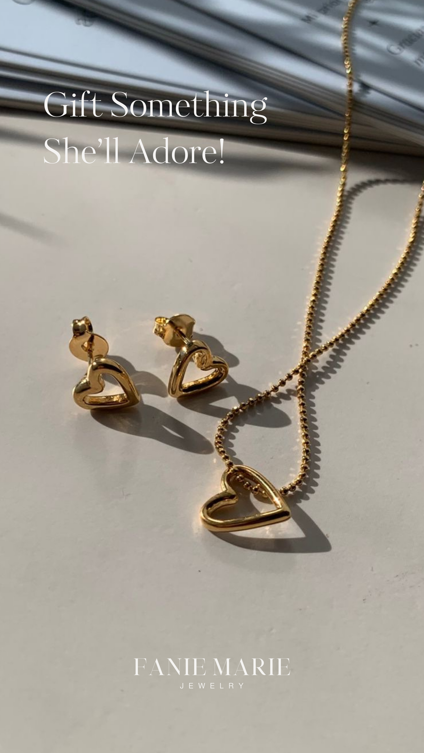 Mini Love Couture Heart Studs
