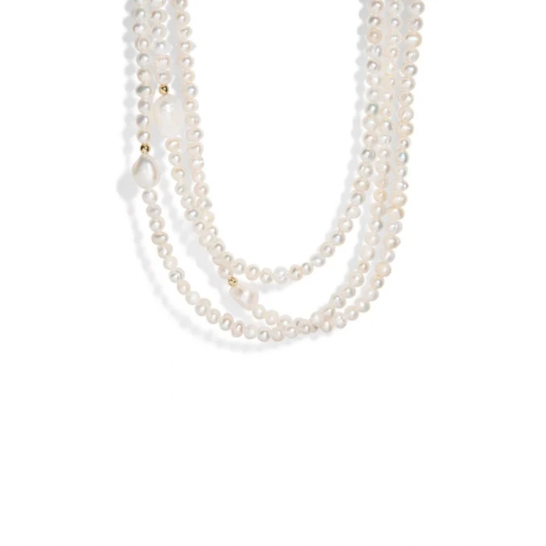 Enhance your elegance with the PEARL LONG NECKLACE. Featuring multiple pearls, this necklace adds a touch of sophistication to any outfit. Expertly crafted for a flawless finish, it will elevate your style to new heights. Make a timeless statement with this stunning piece.


Material: natural pearls + 18K gold plated