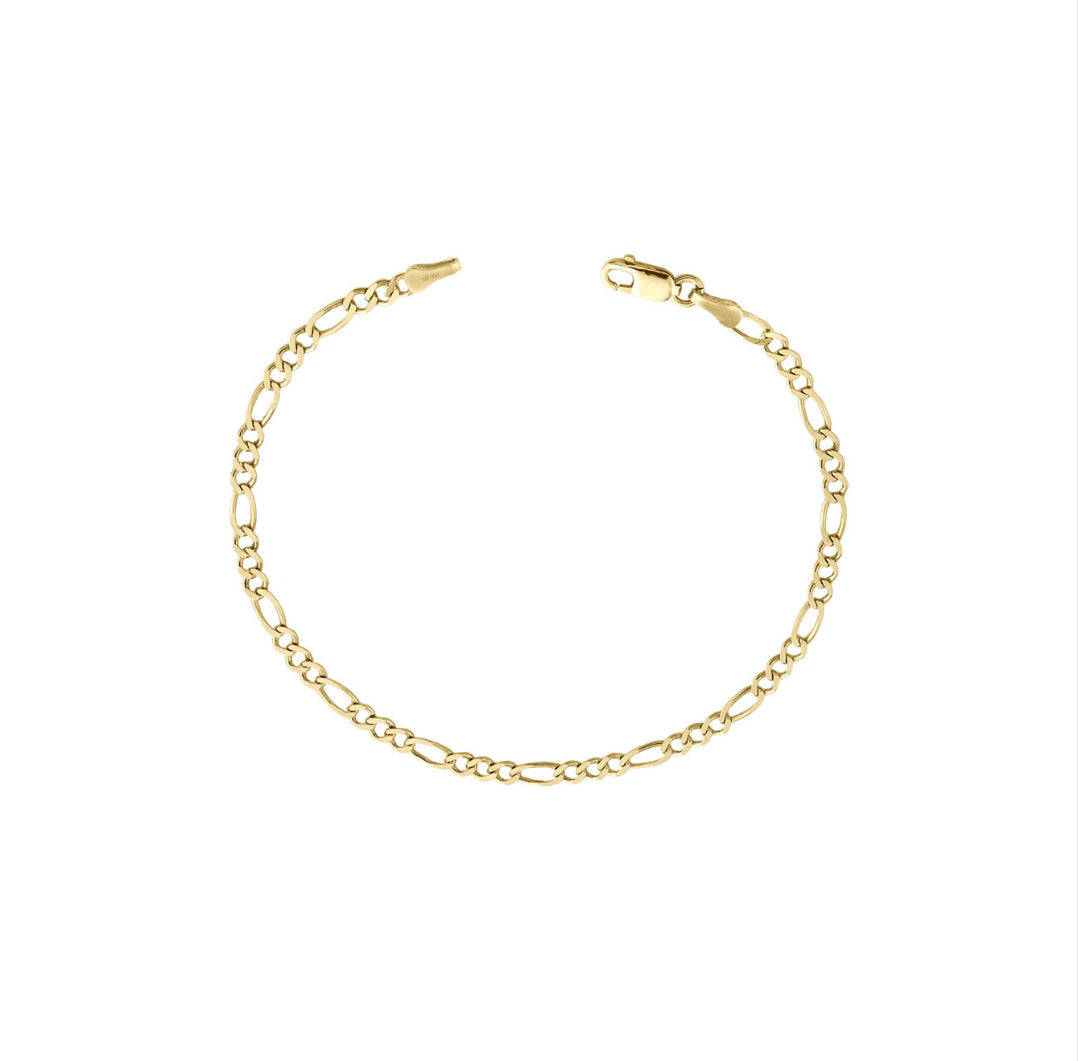 Flat Figaro Chain Bracelet