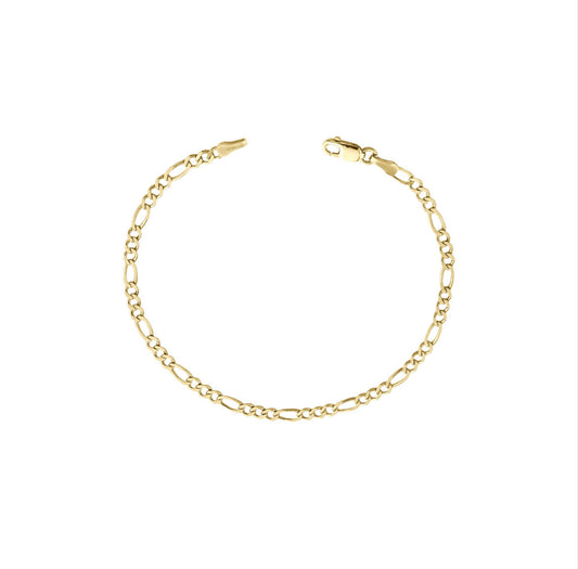 Flat Figaro Chain Bracelet