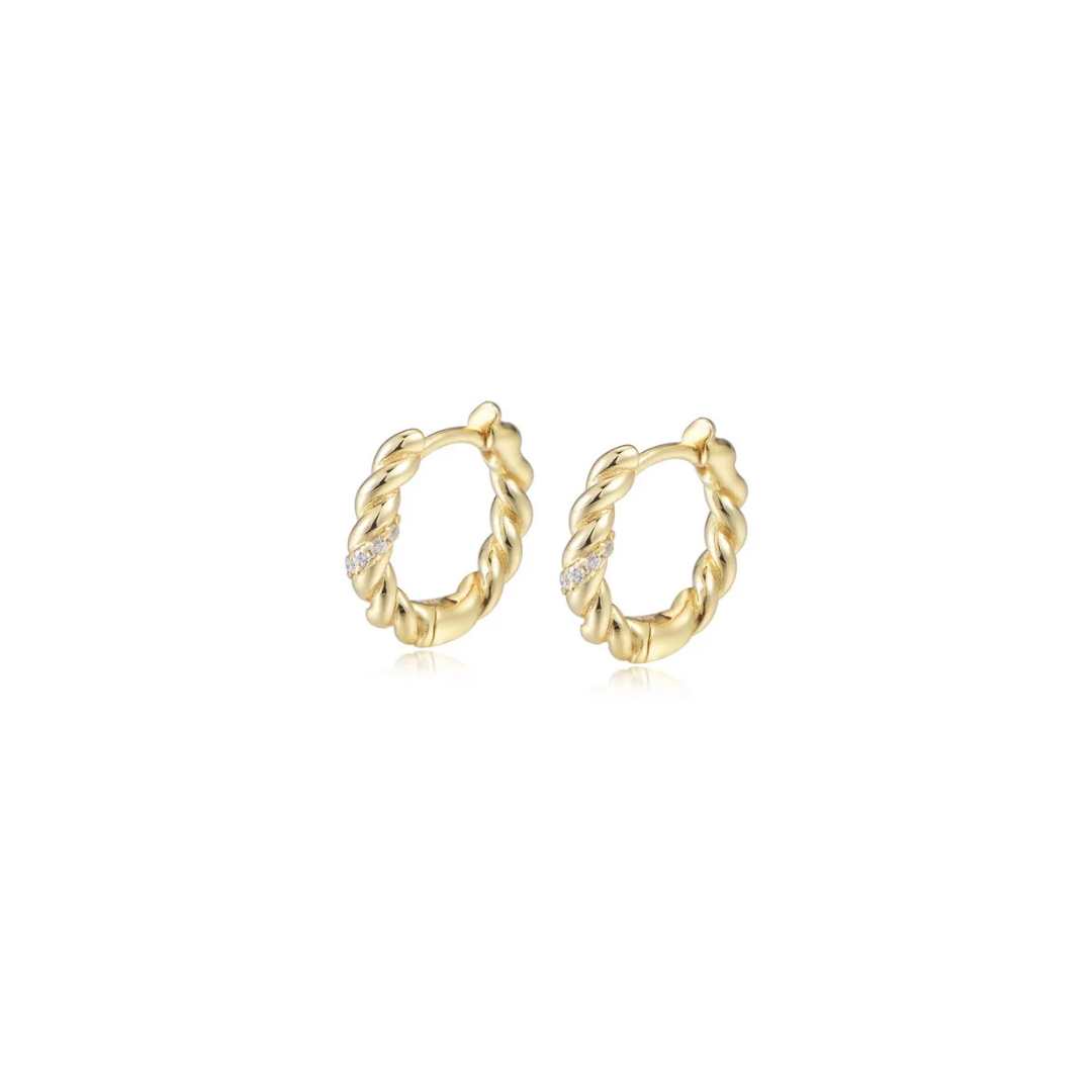 Unleash your inner adventurer with our TWISTED SPARKLE GOLDEN HOOPS! These hoops add just the right amount of boldness to any outfit with their unique twist design and sparkling golden finish. Dare to stand out and elevate your style with these must-have hoops.


Material: .925 Sterling Silver + 14K gold plated
Measurements: .55 in diameter