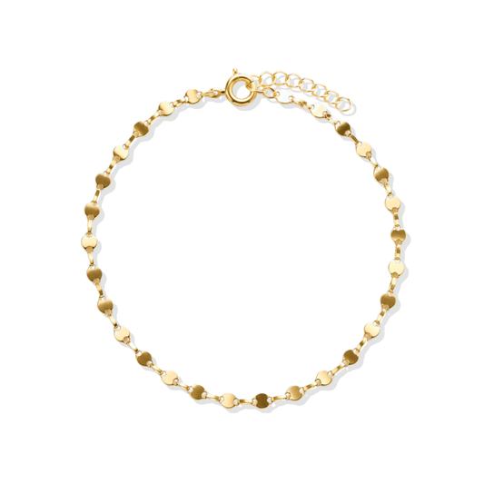 Anna Mirror Chain Gold Anklet
