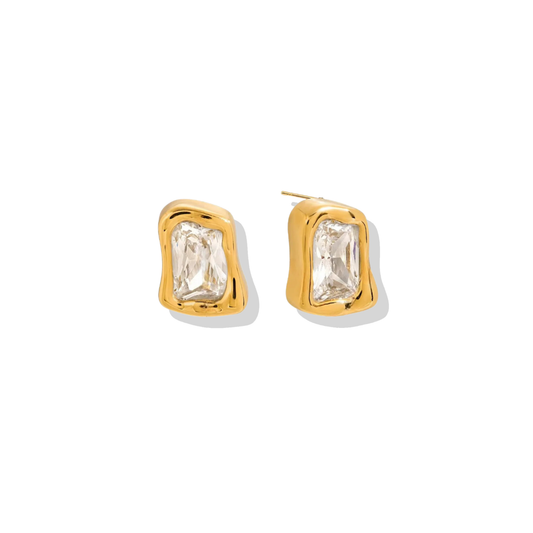 Verona Clear Crystal Statement Studs