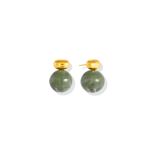 Olivia Marble Drop Earrings