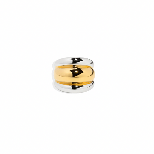The Merge – Bicolor Triple Ring