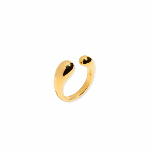 The Dune – Small Half Gold Ring