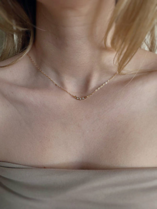 The Aurora – Triple Spark Pendant Necklace