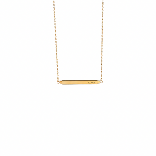 Secret Message Golden Necklace