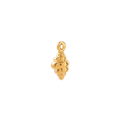 Croissant charm in 22K gold-plated finish