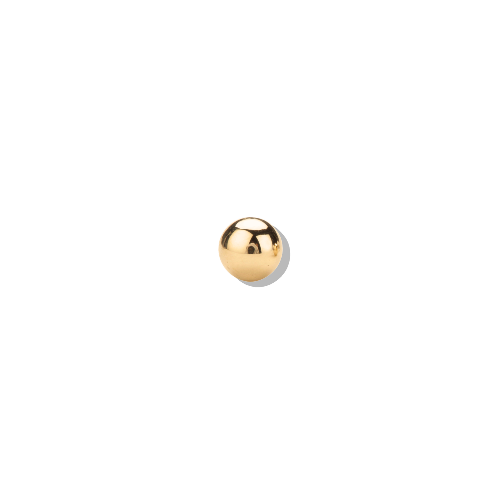 Solid 10K gold ball stud earrings, 2.75mm, with screw-back posts
