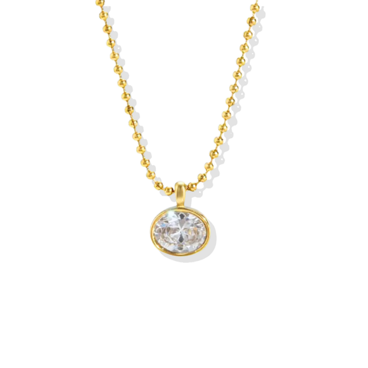 Charlotte Oval Ball Chain Necklace