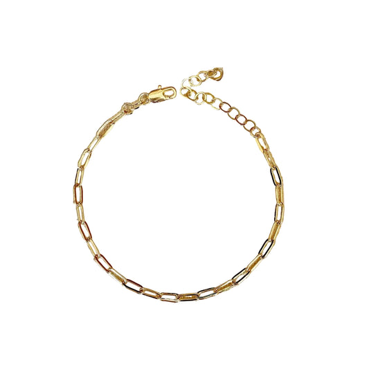 Everyday Short Link Paperclip Bracelet