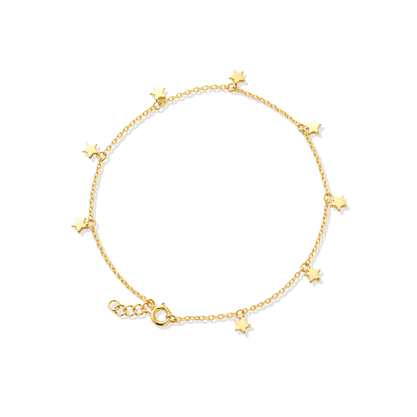 Hanging Star Gold Anklet