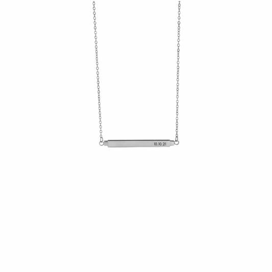 Secret Message Silver Necklace