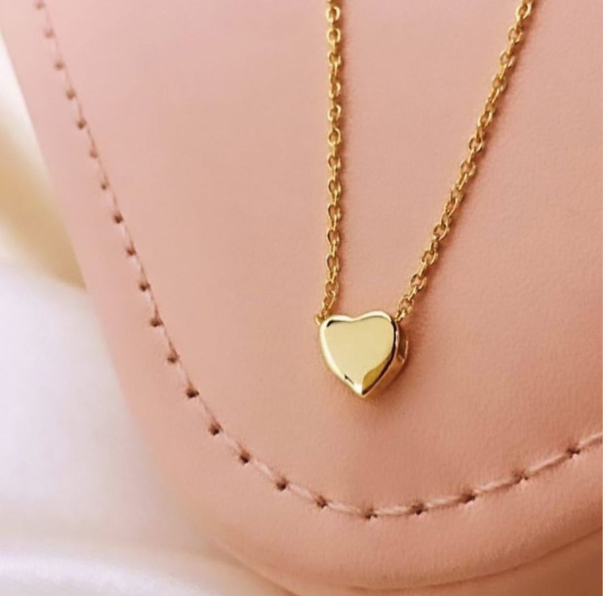 Mini Golden Heart Necklace 